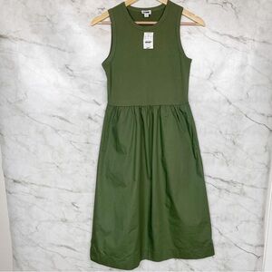 J. Crew Green Midi Dress